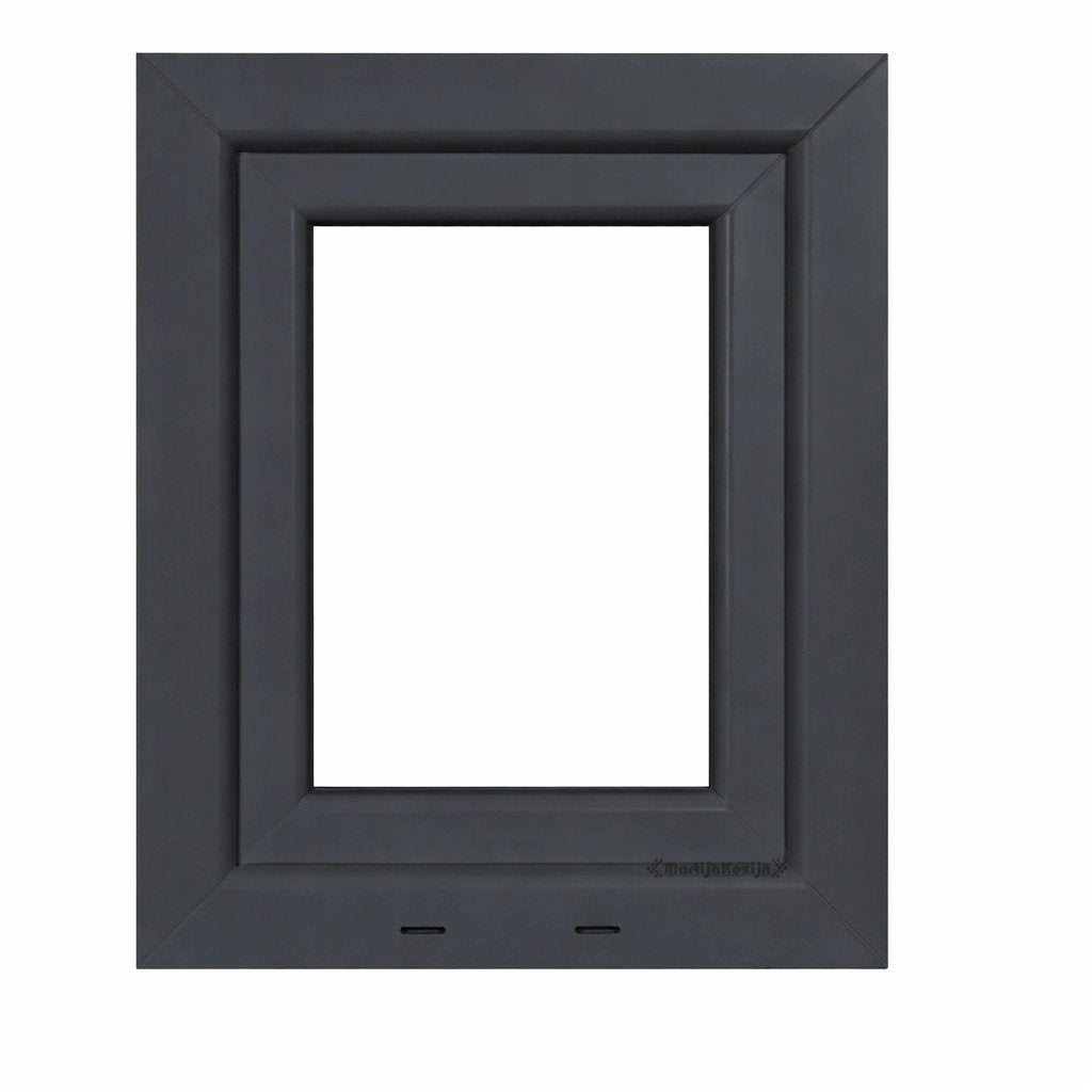 Kunststof Kozijn Draaikiep B50 H60cm Mat Zwart, Niet ingevuld, Kunststof, Raamkozijn, Niet ingevuld