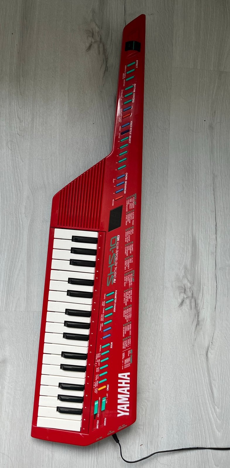 Yamaha SHS-10R Keytar Rood, Gebruikt, Ophalen, 49 toetsen, Midi-aansluiting