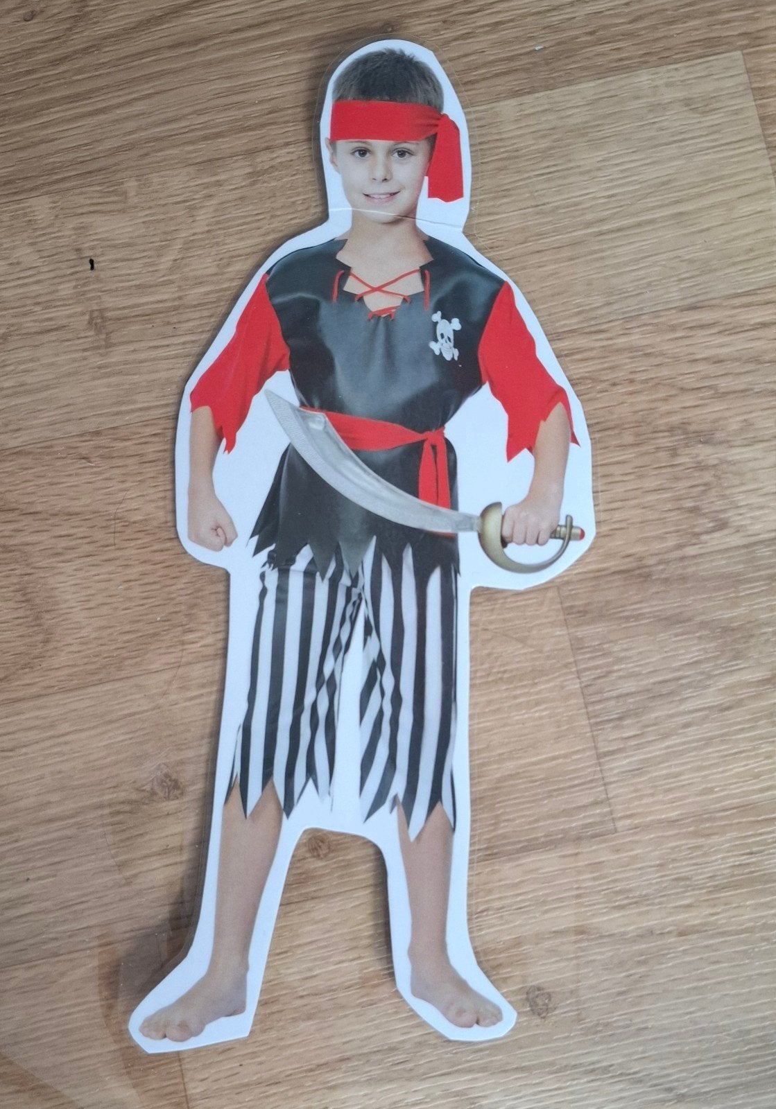 Rood/zwart/wit piraten pakken, Ophalen of Verzenden, Gebruikt, Jongen of Meisje