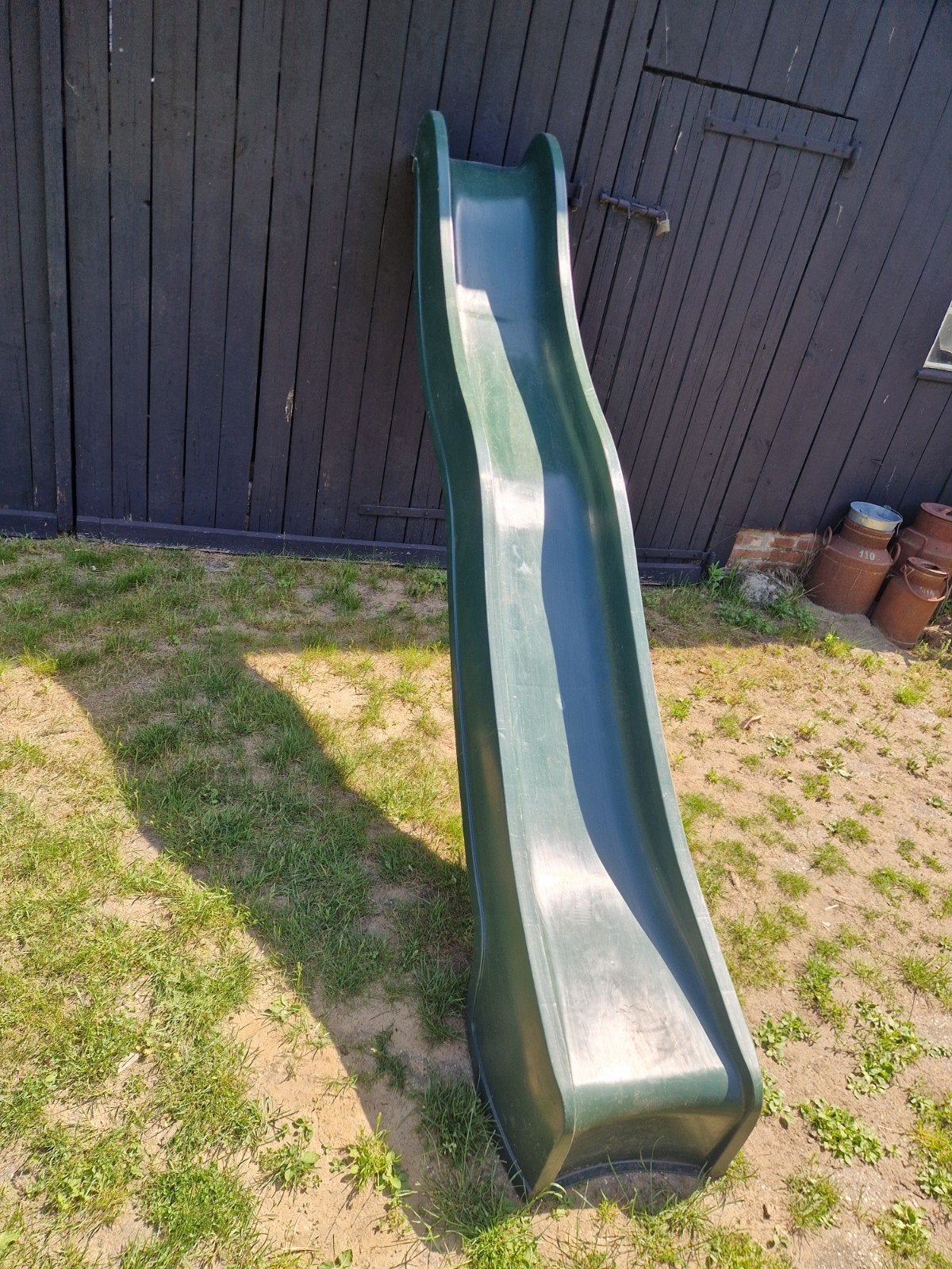Mooie groene kunstof glijbaan, Ophalen, Zo goed als nieuw, Glijbaan, Aanbouwonderdeel
