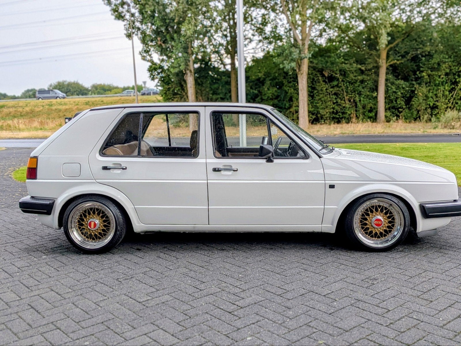 Volkswagen Golf 2 gtd belastingvrij, Wit, Bruin, 1000 kg, Geïmporteerd
