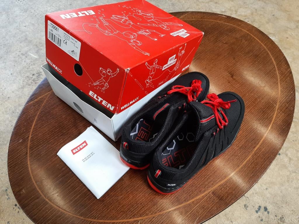 Elten Maddox Black-Red schoenen maat 45, Kleding | Heren, Ophalen of Verzenden, Zwart