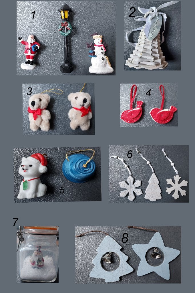 8 sets kinder kerstfiguren, Ophalen of Verzenden, Zo goed als nieuw
