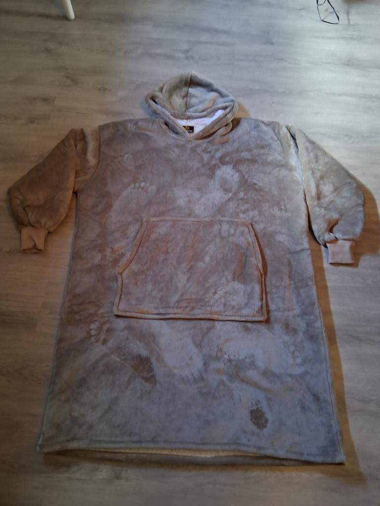 Fleece deken met mouwen en buidelzak 3 stuks Badjashoodie, Ophalen