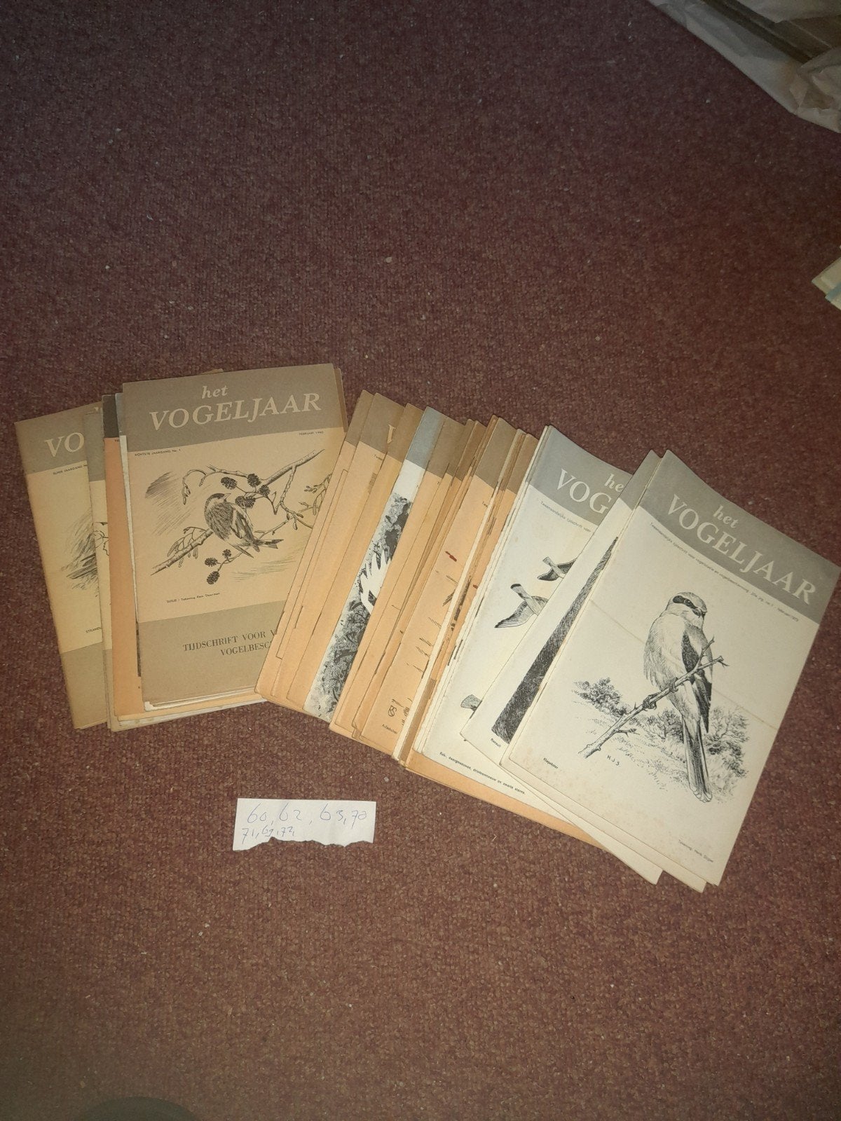 complete jaargangen het vogeljaar, en partij losse, Boeken, Ophalen, Gelezen