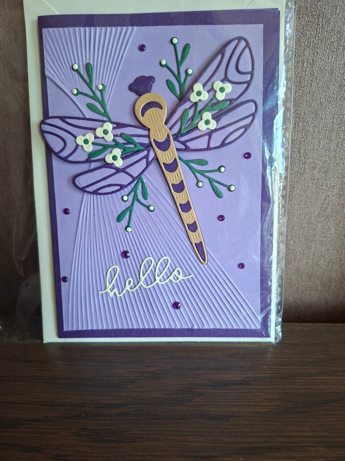 Zelfgemaakte kaart Libelle. nr. 11, Ophalen of Verzenden, Nieuw