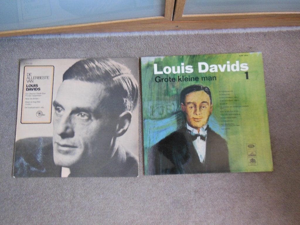 2 x LOUIS DAVIDS  LP, Gebruikt, Levenslied of Smartlap, 12 inch, Fotohoes