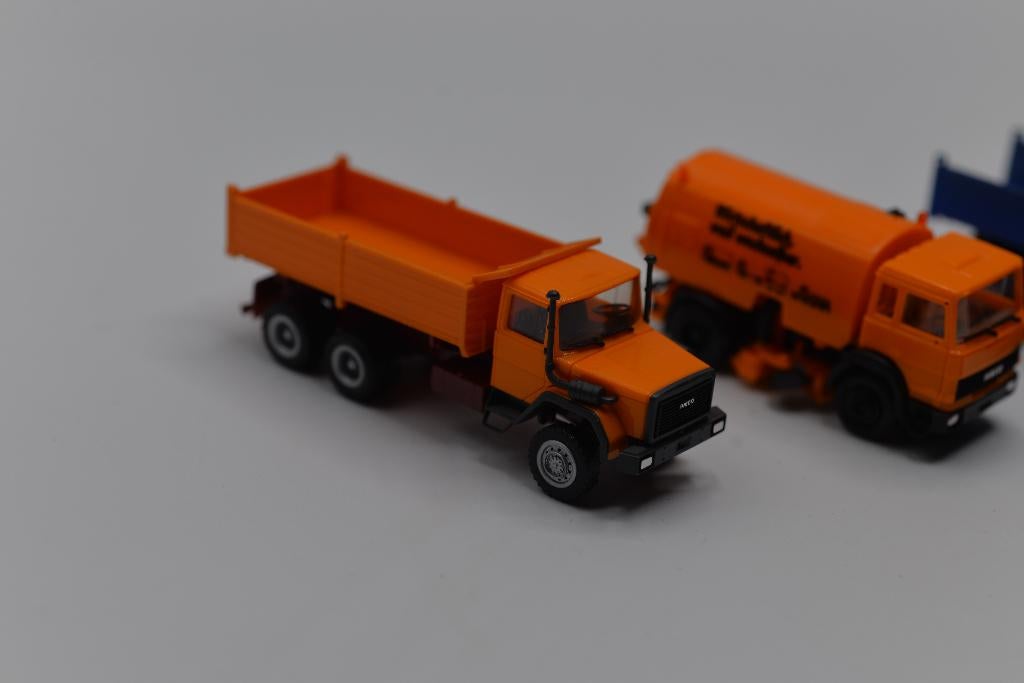 3X Herpa Iveco vrachtwagen, Gebruikt, -, -, Bus of Vrachtwagen