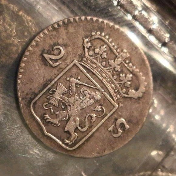 2 Stuiver Gelderland 1786, Postzegels en Munten, Munten | Nederland, Vóór koninkrijk, Zilver, Losse munt, Overige waardes