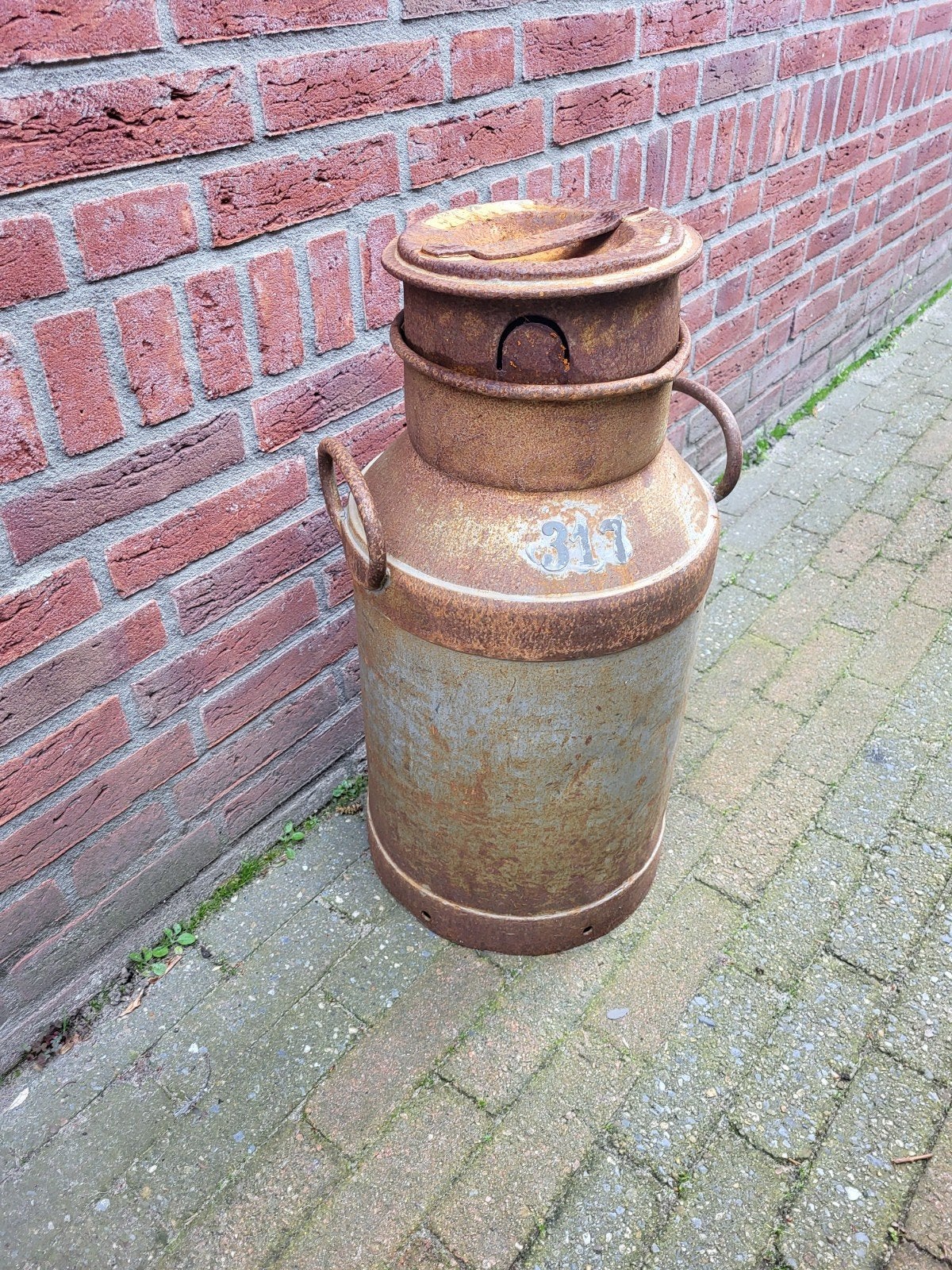 brocante melkbus, Ophalen, Gebruikt
