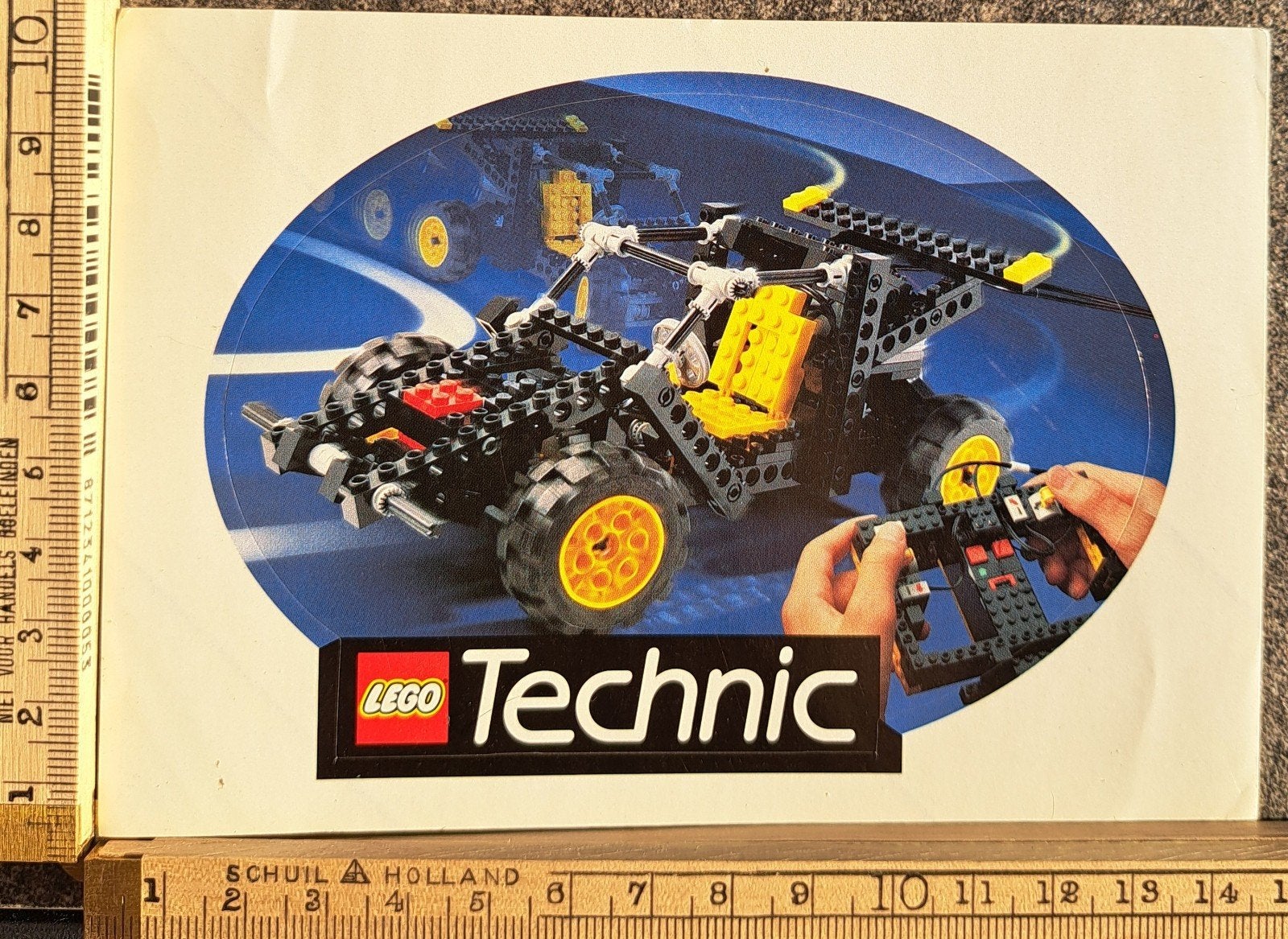 Vintage sticker LEGO Technics merk logo speelgoed, Ophalen of Verzenden, Zo goed als nieuw
