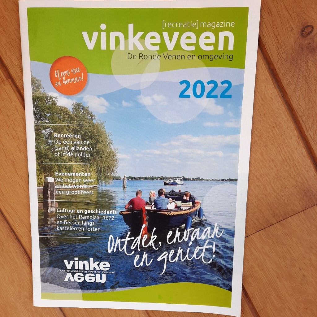 Recreatie magazine Vinkeveen en omgeving 2022 - nieuw -, Boeken, Overige merken, Europa, Nieuw, Ophalen of Verzenden
