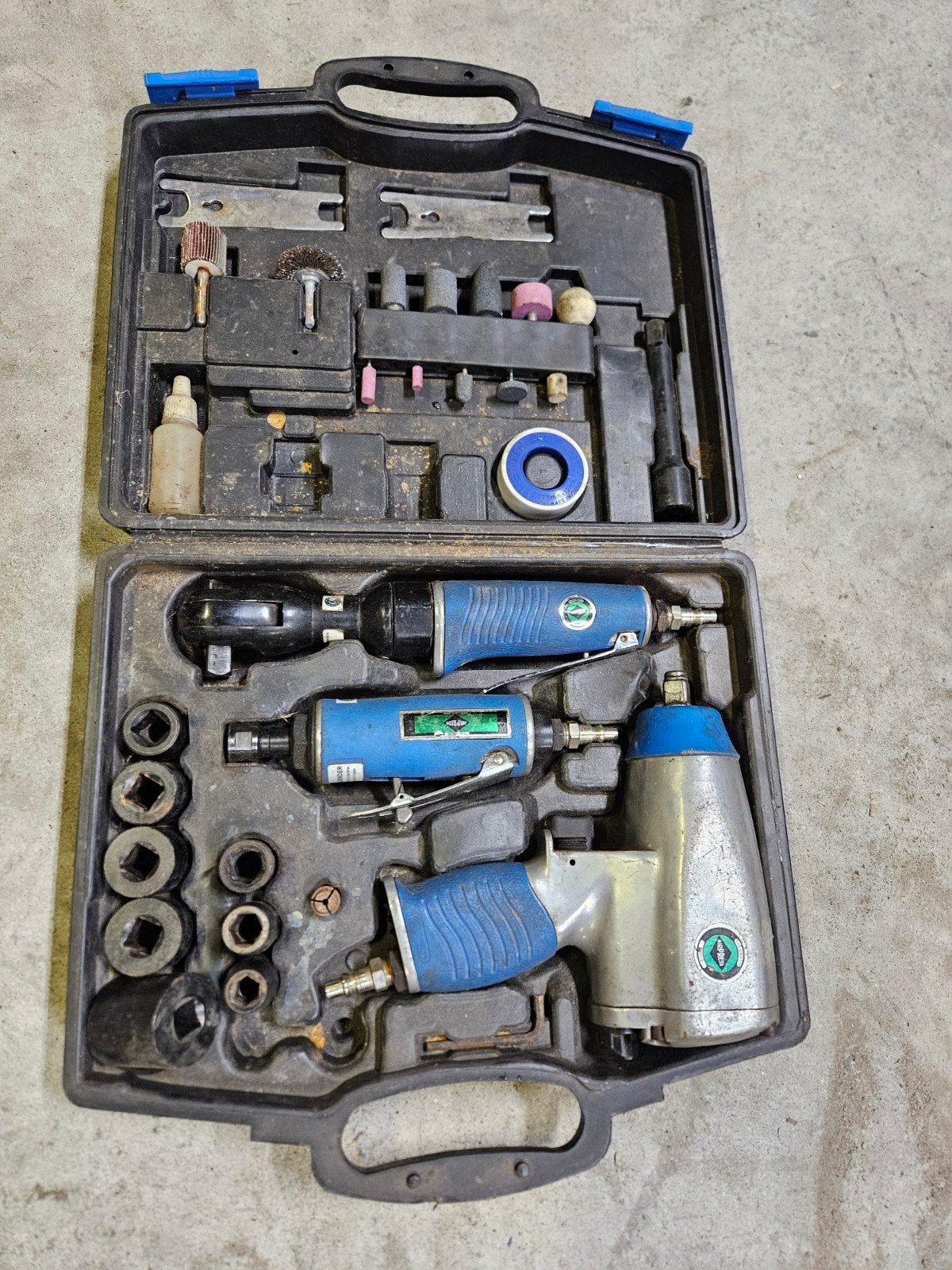 Airpress luchtdruk gereedschap set z.g.a.n., Ophalen of Verzenden, Zo goed als nieuw, Gereedschapsset, Overige merken