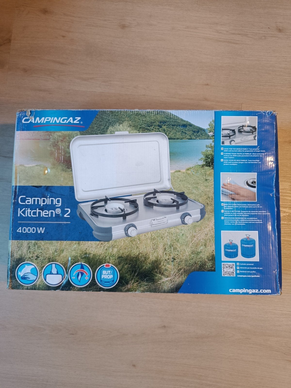 Campingaz Camping Kitchen 2 - Draagbaar Gasfornuis 4000W, Caravans en Kamperen, Ophalen, Gebruikt