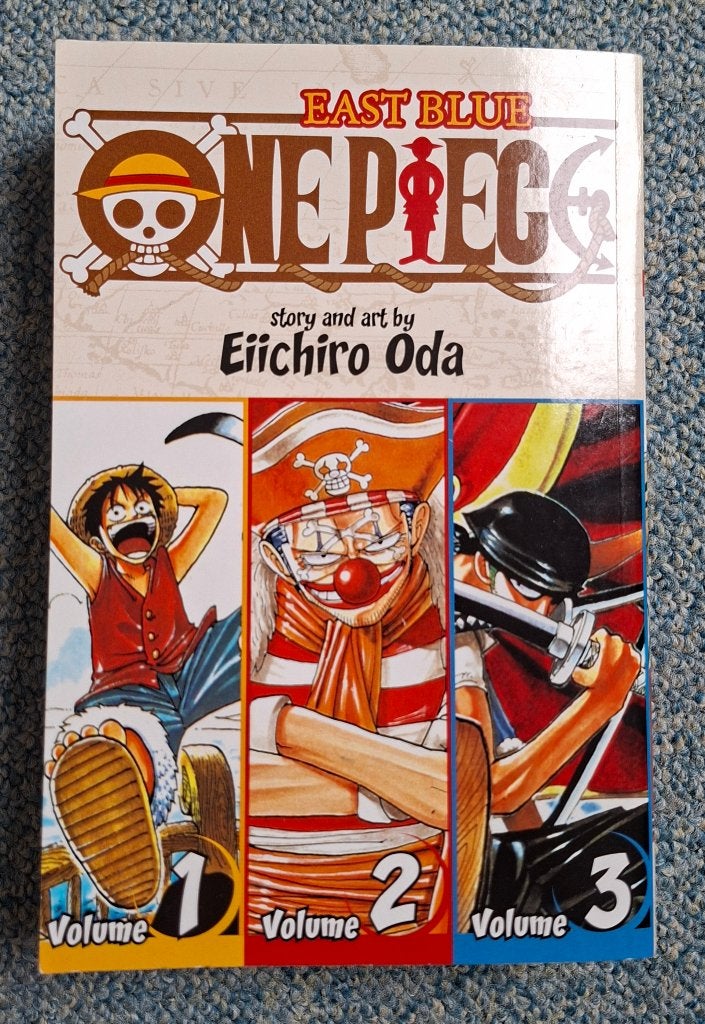 One Piece manga bundel vol. 1-3, Meerdere stripboeken, Ophalen of Verzenden, Zo goed als nieuw, Eiichiro Oda