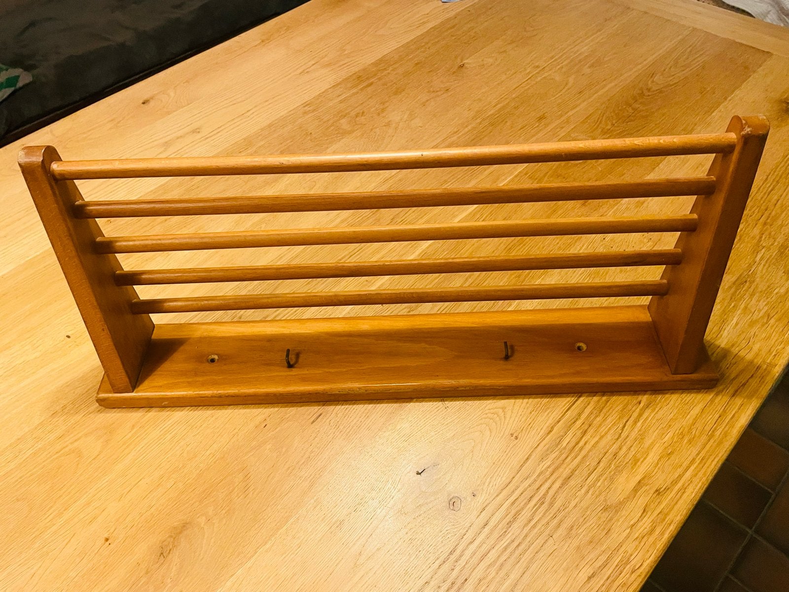 Vintage kapstok pannenrek Bruynzeel, ontwerp Piet Zwart, Ophalen of Verzenden