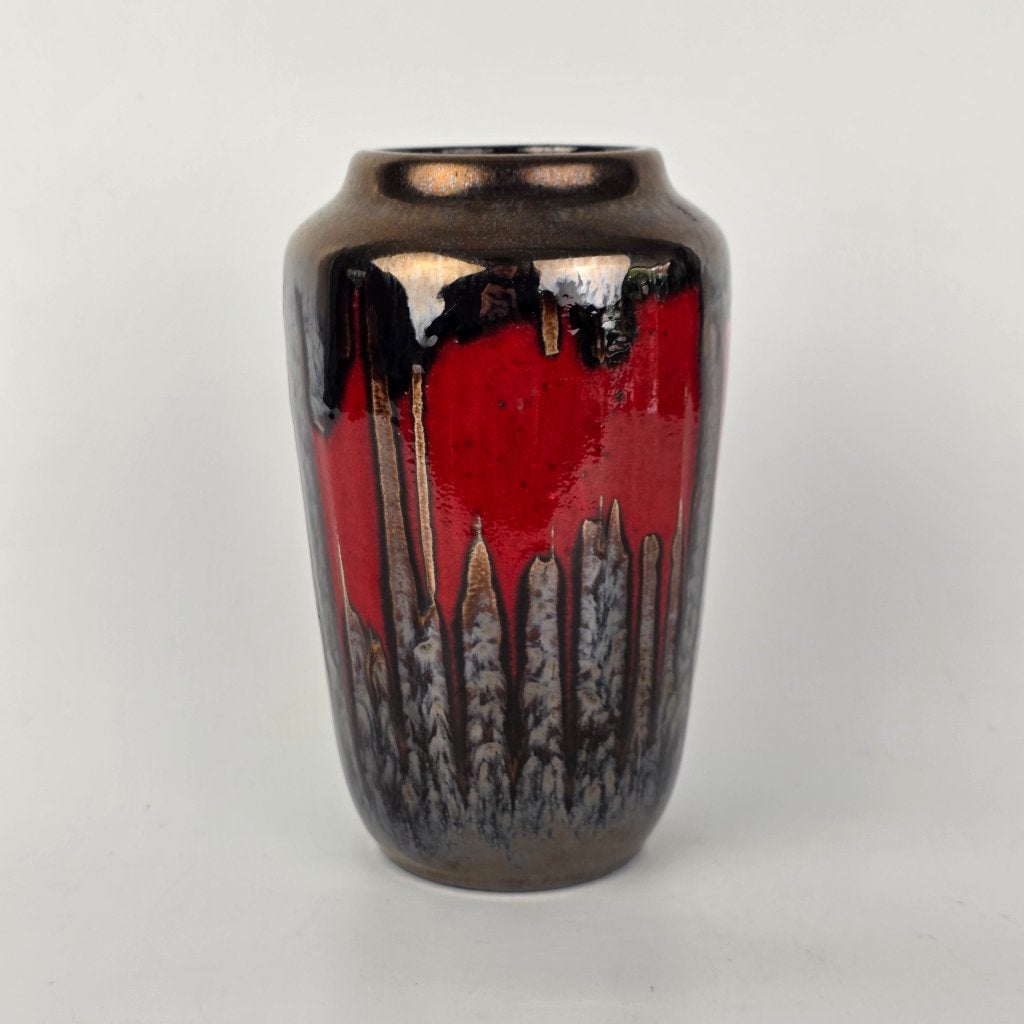 Vintage West-Duitse Fat Lava vaas. Scheurich 238-18, Ophalen of Verzenden