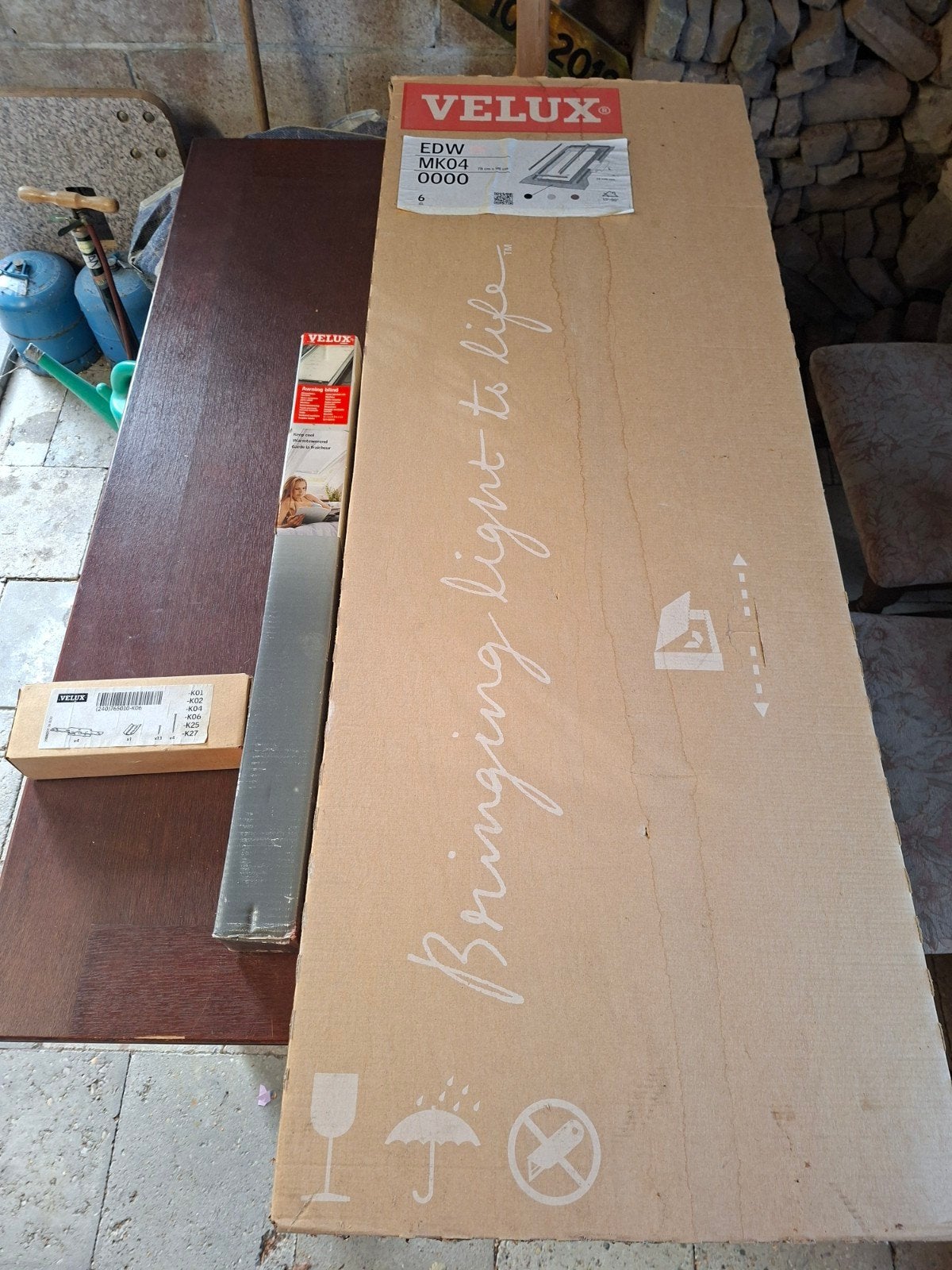 NIEUW Velux EDW MK04 0000 Dakraam Gootstukken 78x98 cm, Ophalen, Nieuw, Minder dan 80 cm, Dakraam