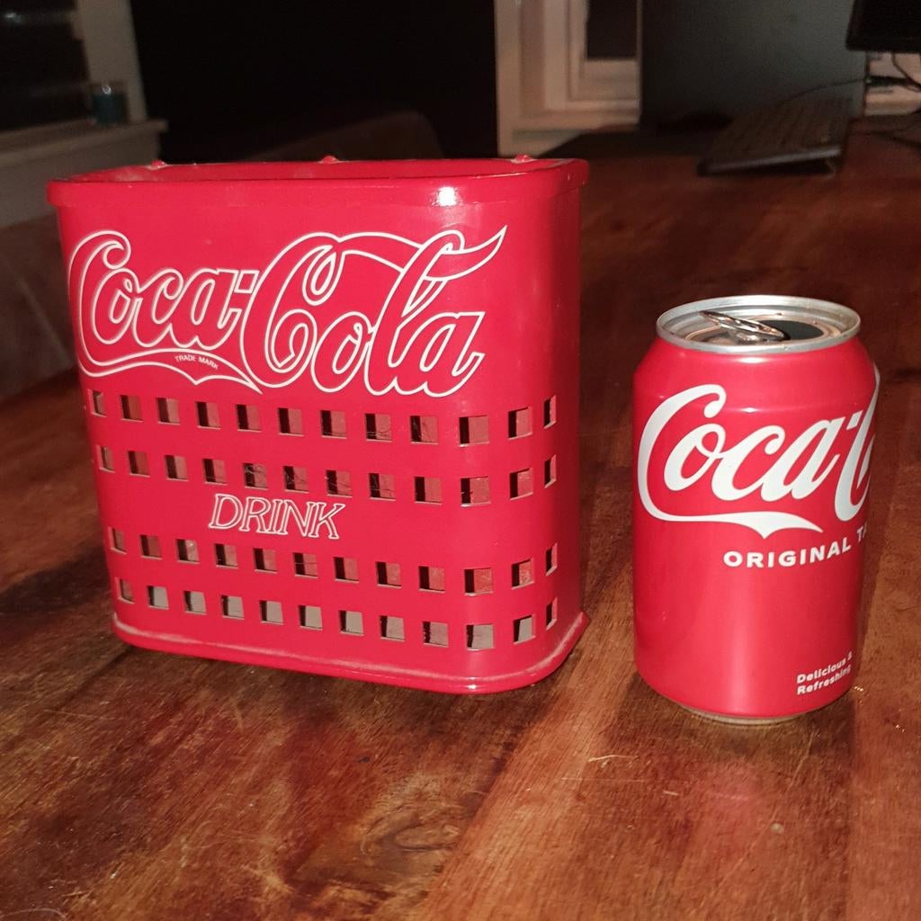Vintage Coca Cola muur asbak, Ophalen of Verzenden, Gebruikt, Gebruiksvoorwerp