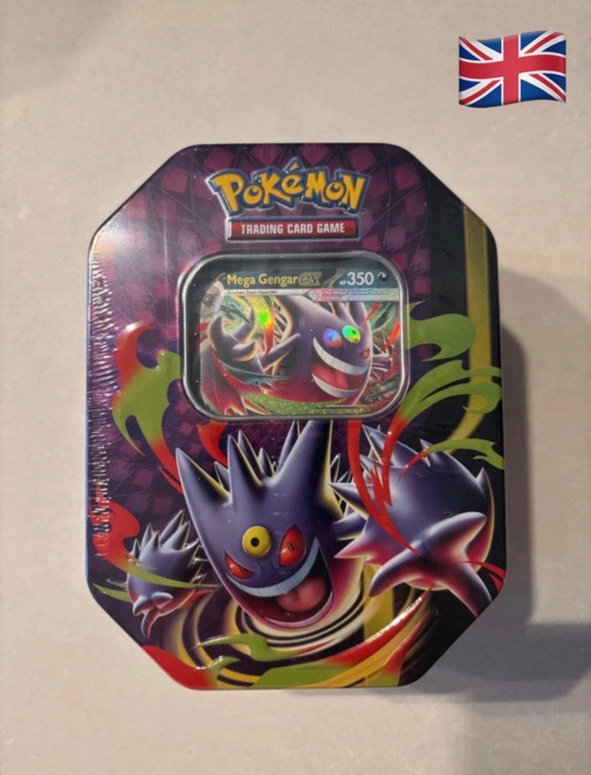 Pokémon TCG Mega Gengar EX Tin - Nieuw en Verzegeld, Ophalen of Verzenden, Nieuw, Overige typen, Foil