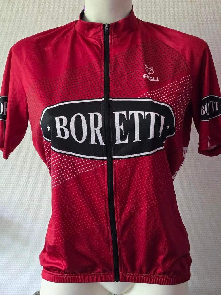 AGU Boretti heren Fiets Shirt Rood/zwart maat L, Heren, Ophalen of Verzenden, Zo goed als nieuw, L