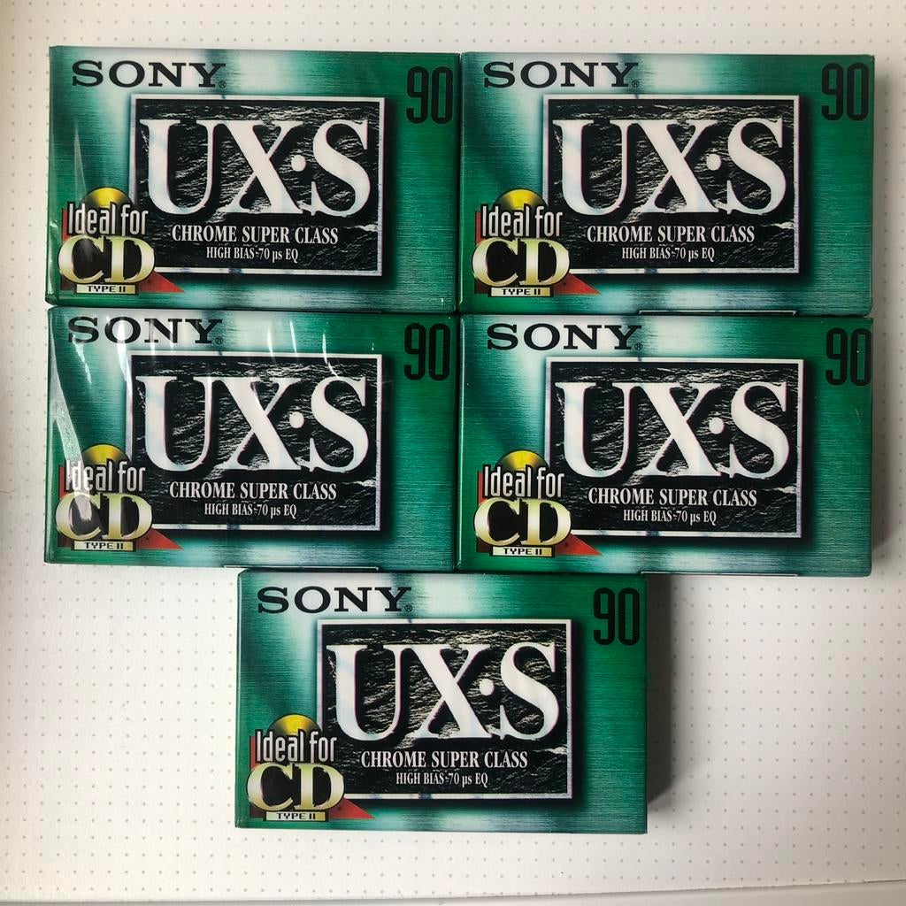 Sony UX-S 90 nieuw 5 voor €40 (€8,00 p. stuk), Cd's en Dvd's, Cassettebandjes, Nieuw in verpakking, Onbespeeld, Overige genres