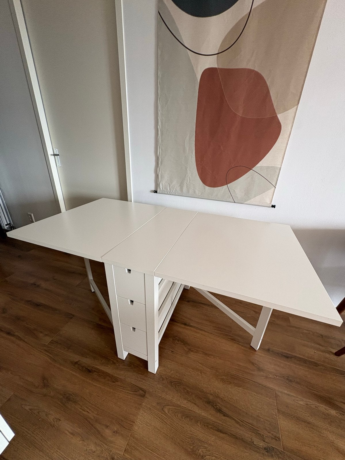 IKEA Norden klaptafel wit 26/89/152x80 cm, Huis en Inrichting, Tafels | Eettafels, Ophalen, 100 tot 150 cm, 50 tot 100 cm, Zo goed als nieuw