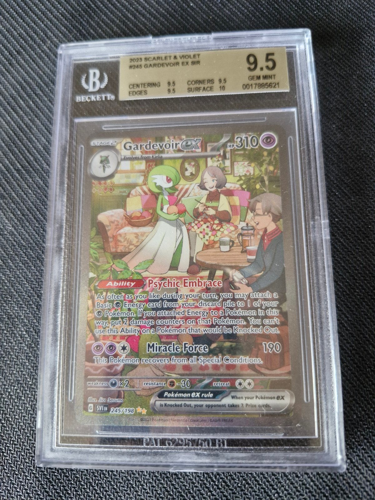 Gardevoir ex SIR 245/198 BGS 9.5 Gem Mint, Ophalen of Verzenden, Zo goed als nieuw, Losse kaart