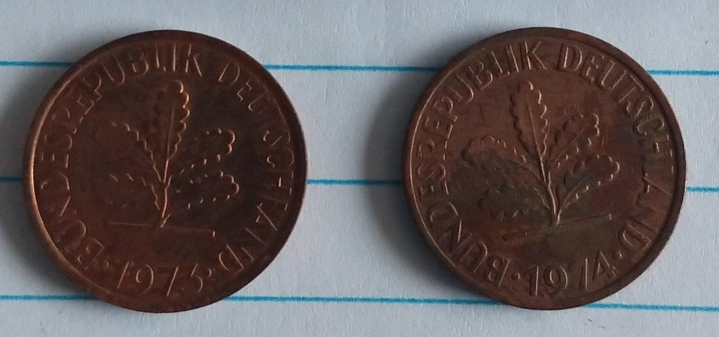 duitse munten uit 1973 en 1974, volgnr 46, Ophalen of Verzenden, Duitsland, Losse munt