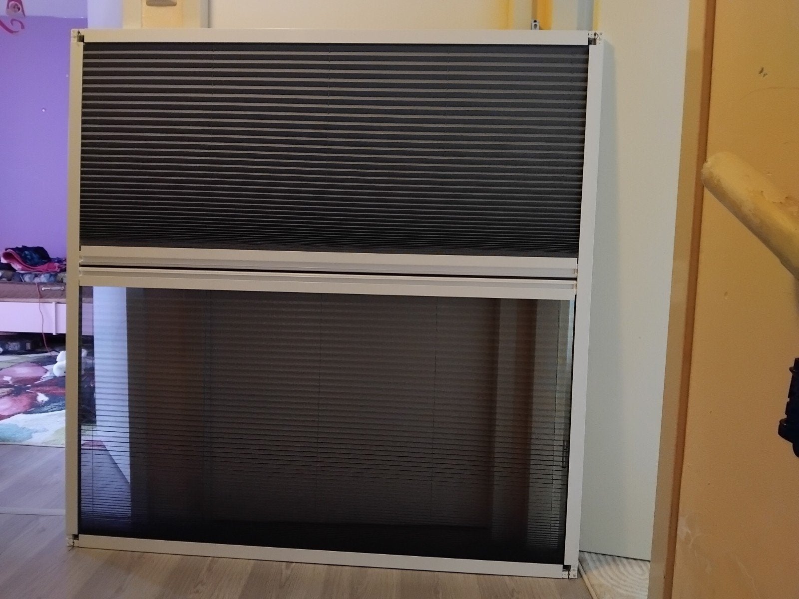 DUO Plissé hor gordijn combinatie, Huis en Inrichting, Ophalen, 137 cm, Metaal, 138 cm