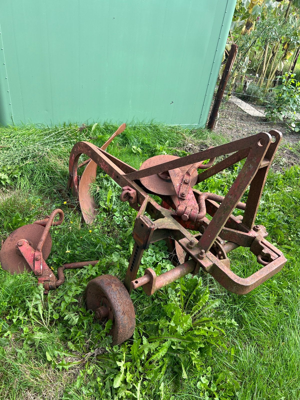 Oude linkse 2 schaar ploeg, Zakelijke goederen, Ophalen, Akkerbouw, Grondbewerking