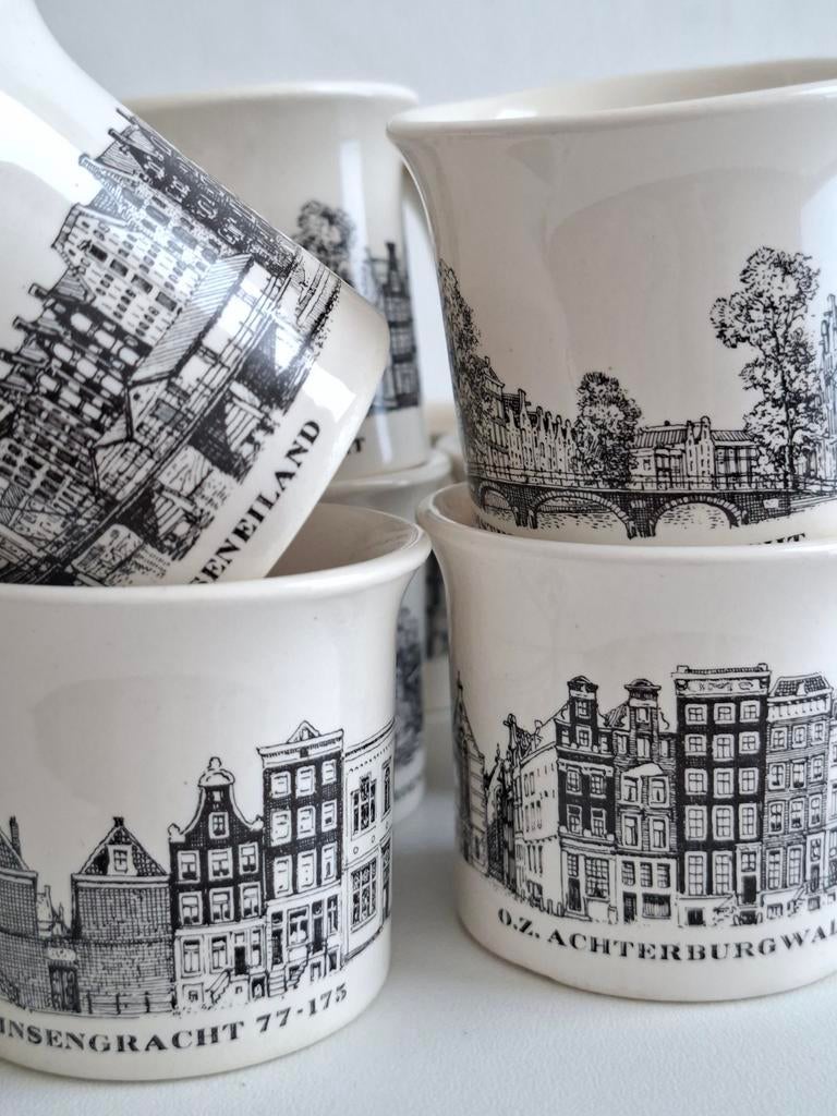 Villeroy & Boch Grachtenservies Amsterdam- set eierdoppen, Antiek en Kunst, Ophalen of Verzenden