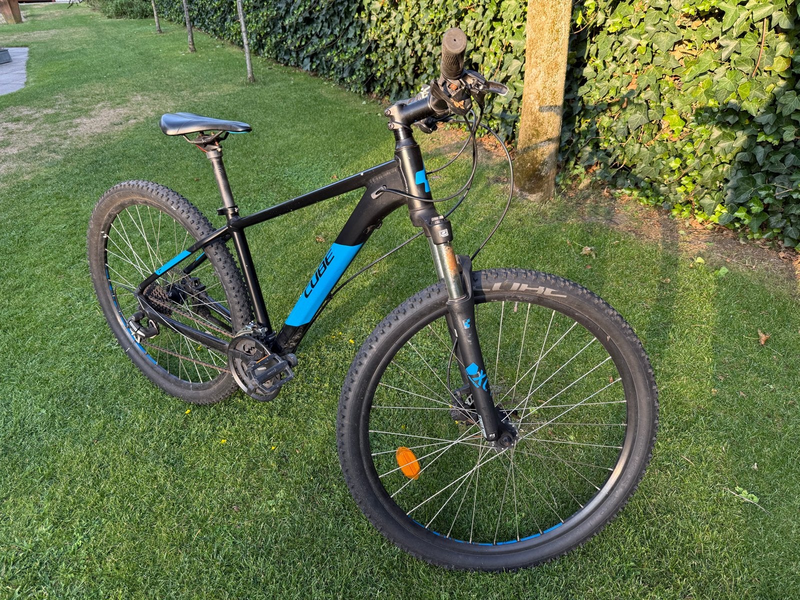 Cube Aim Pro Mountainbike - Zwart/Blauw, Fietsen en Brommers, Fietsen | Mountainbikes en ATB, Gebruikt, Hardtail, Heren, 45 tot 49 cm