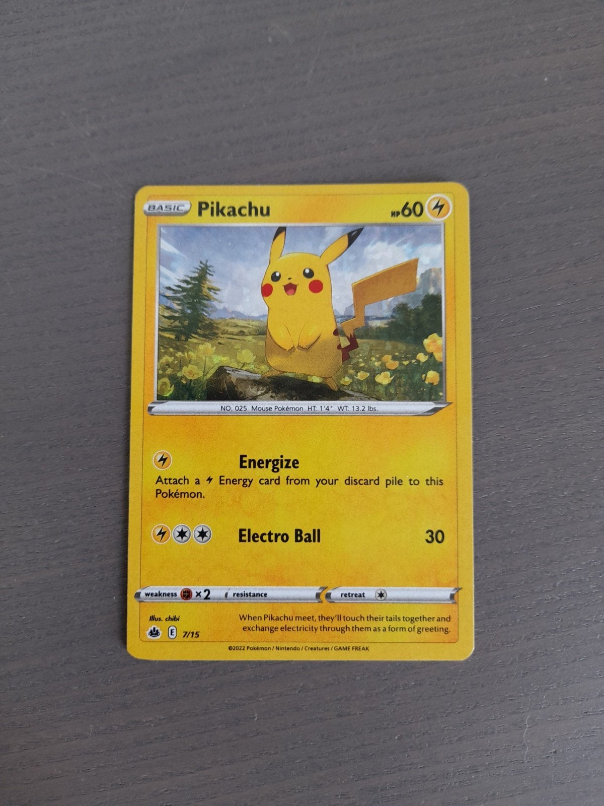 mcdonalds promo 7/15 pikachu holo, Ophalen of Verzenden, Gebruikt, Losse kaart, Foil