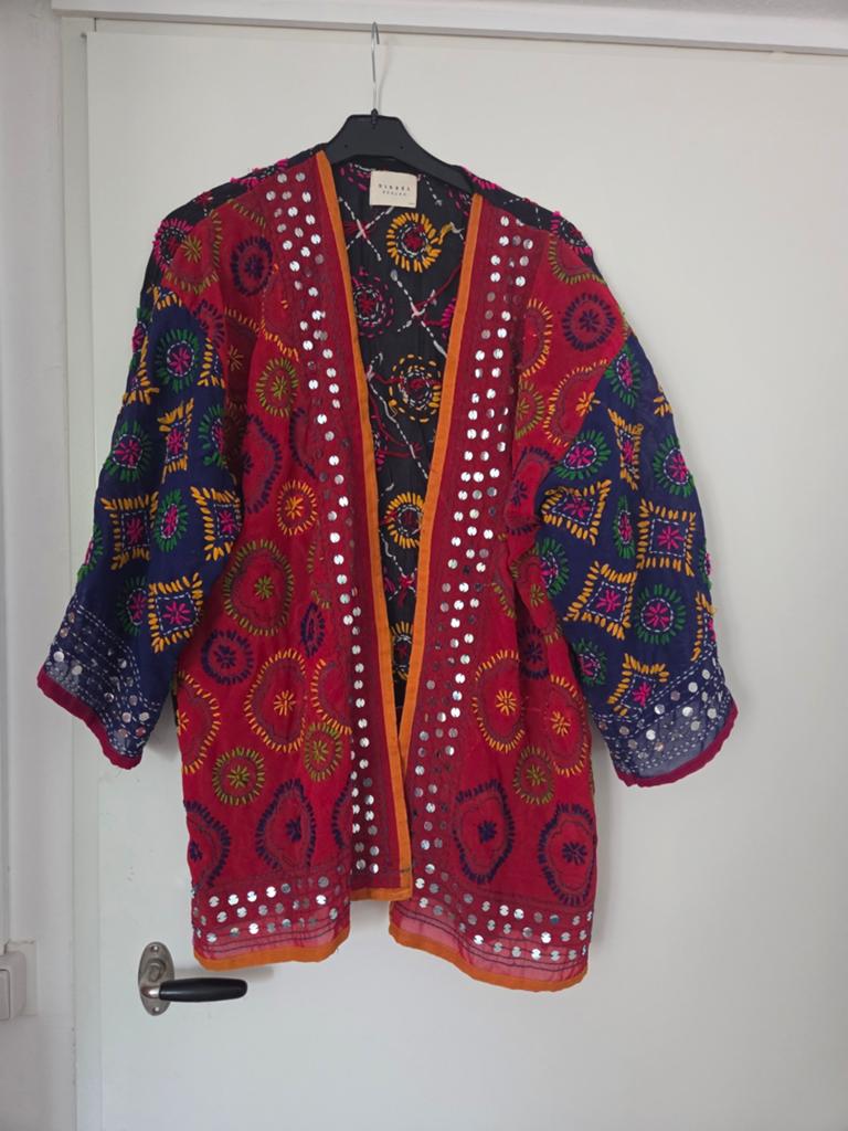 Sissel Edelbo geborduurde kimono met pailletten, Kleding | Dames, Maat 38/40 (M), Overige kleuren, Zo goed als nieuw, Sissel Edelbo