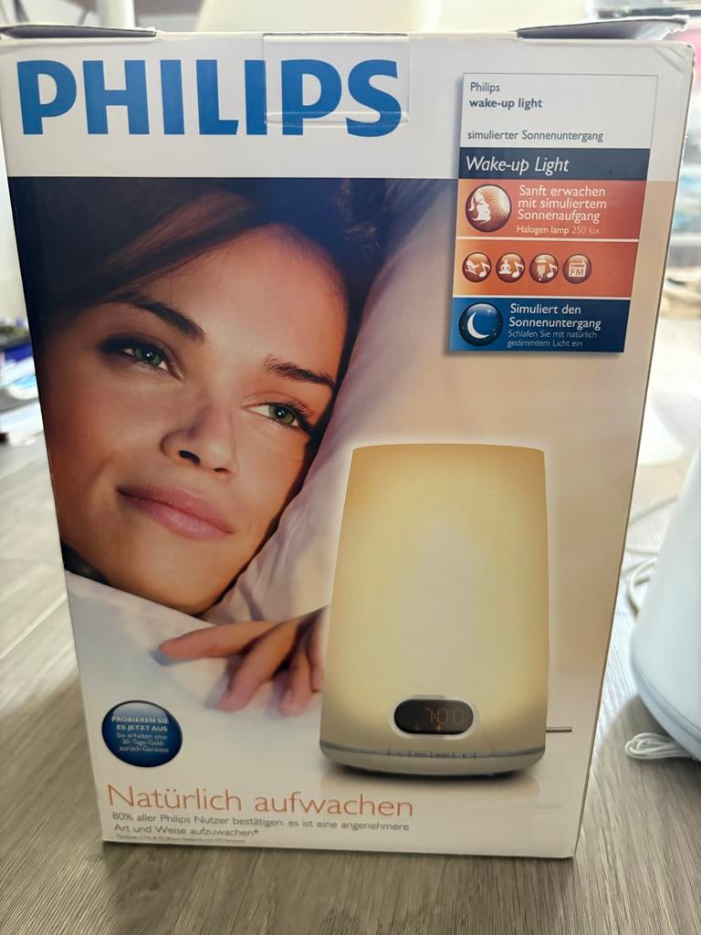 Philips Wake-up Light HF3500/01 - Natuurlijk wakker worden, Witgoed en Apparatuur, Wekkers, Ophalen, Zo goed als nieuw, Digitaal