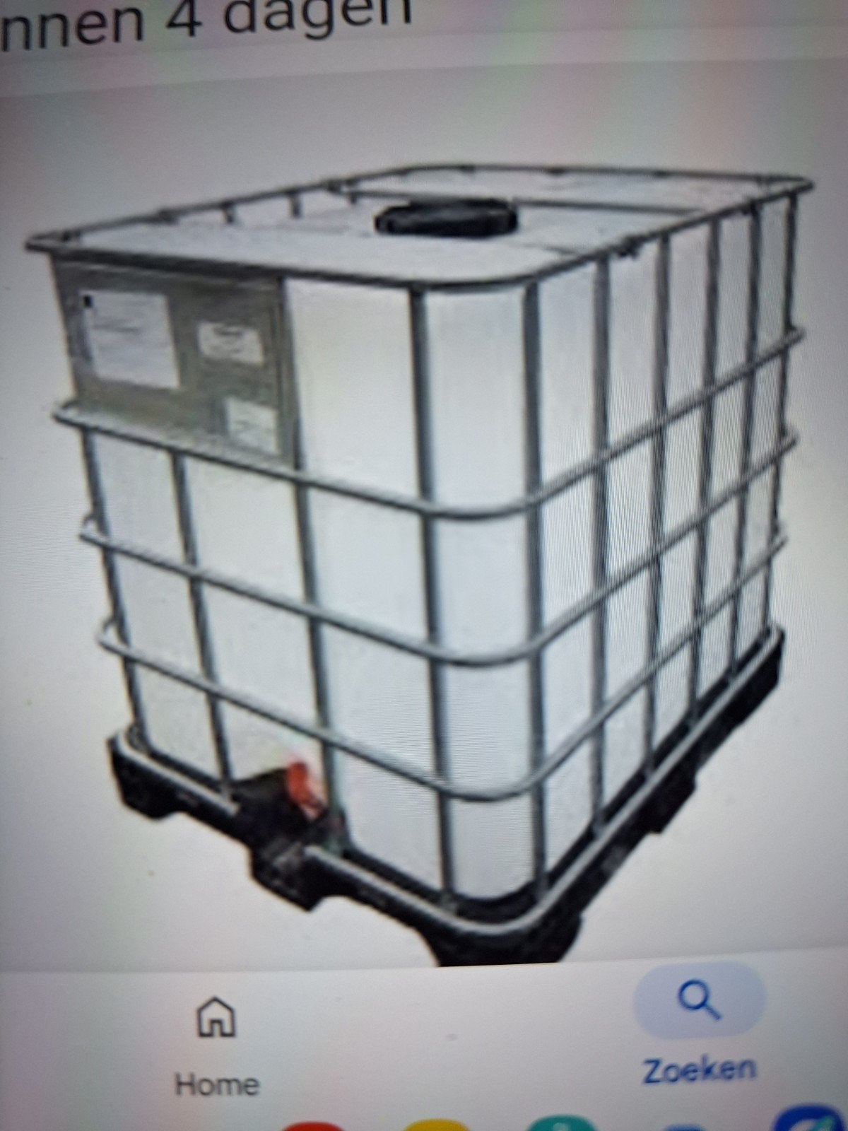 Gezocht ibc container 600l nh, 150 liter of meer, Ophalen, Zo goed als nieuw