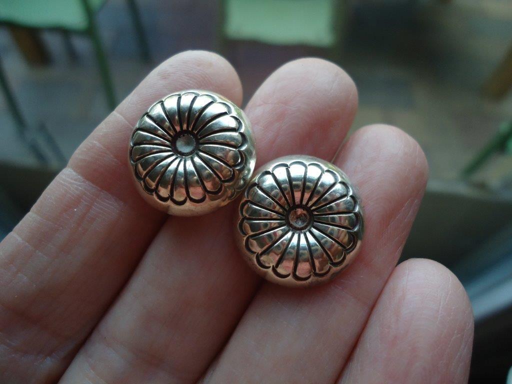 mooie echt zilveren oorknoppen bloemvorm 925, Ophalen of Verzenden, Zo goed als nieuw, Knopjes of Stekers, Zilver