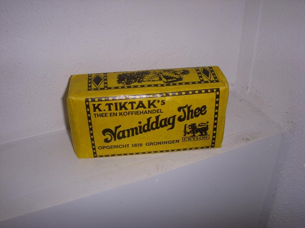 Volle verpakking K.Tiktak's Namiddag Thee Groningen, Ophalen of Verzenden, Zo goed als nieuw, Verpakking