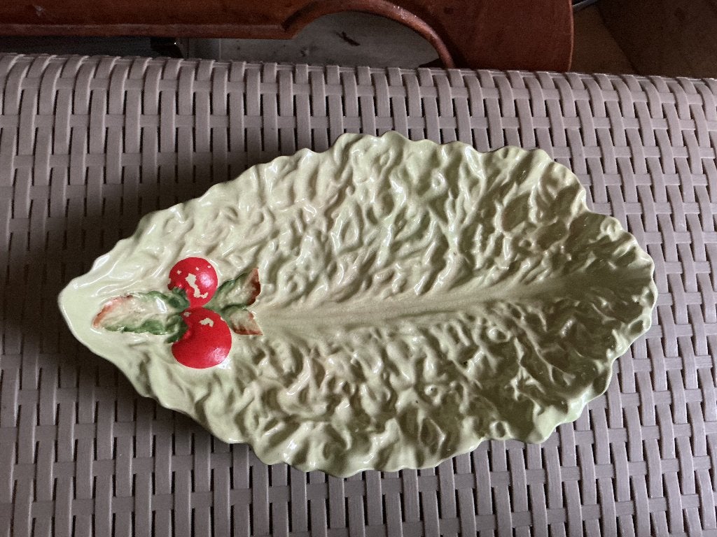 Vintage Carlton Ware cabbage leaf schaal Engeland, Ophalen of Verzenden