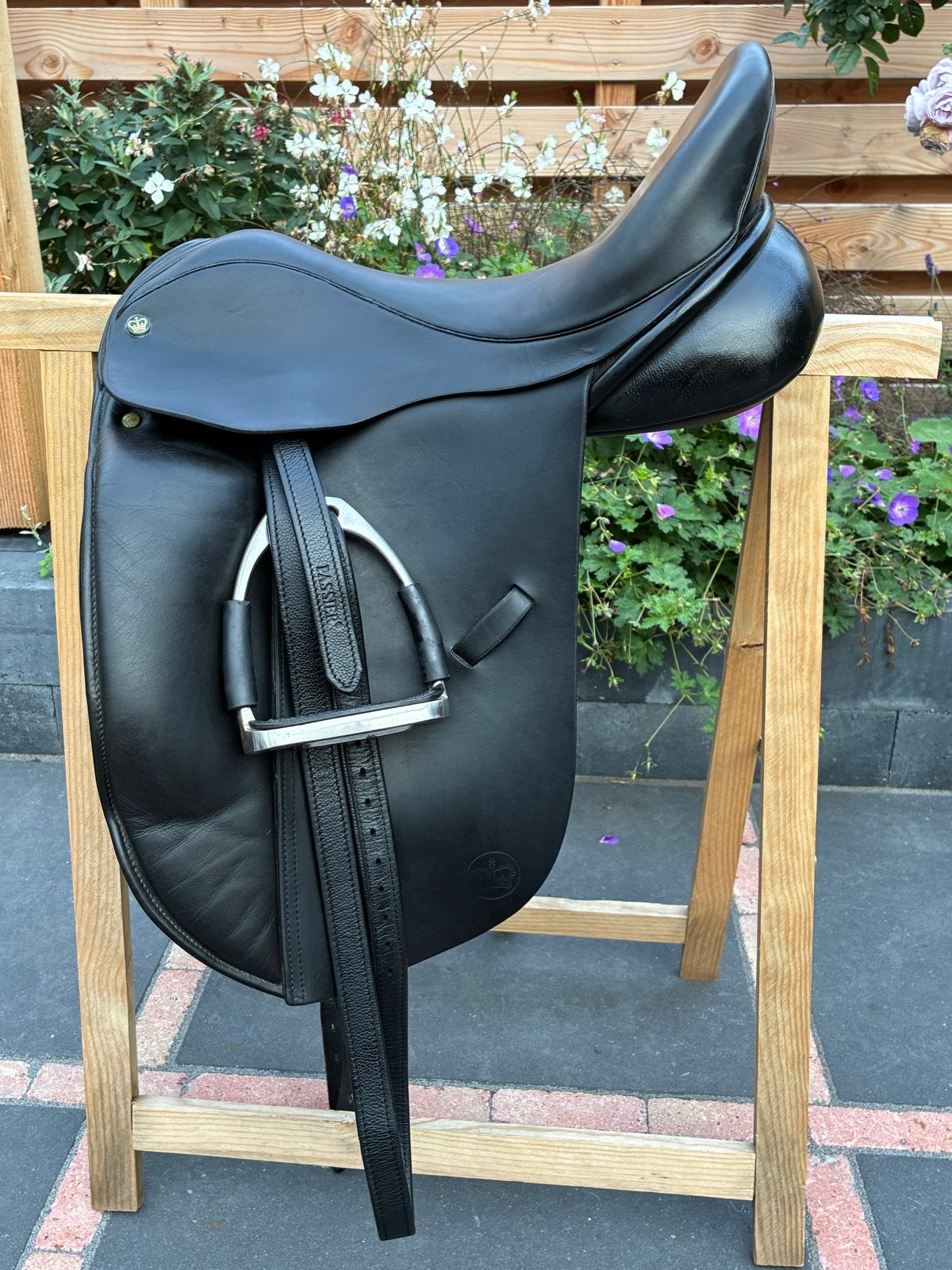Crown/Ideal dressuurzadel, zwart., Dieren en Toebehoren, Ophalen of Verzenden, Dressuur