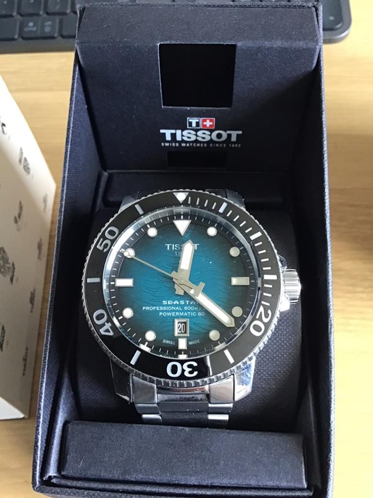 Tissot Seastar Professional Powermatic 80 Automaat, Staal, Gebruikt, Staal, Polshorloge