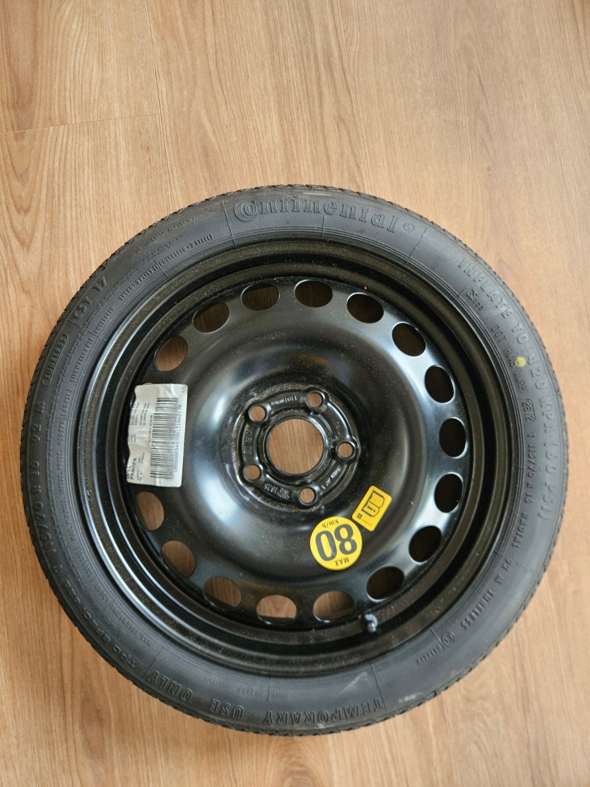 Reserveband / thuiskomertje Opel Astra T115/70 R16 92M, Auto diversen, Ophalen, Nieuw