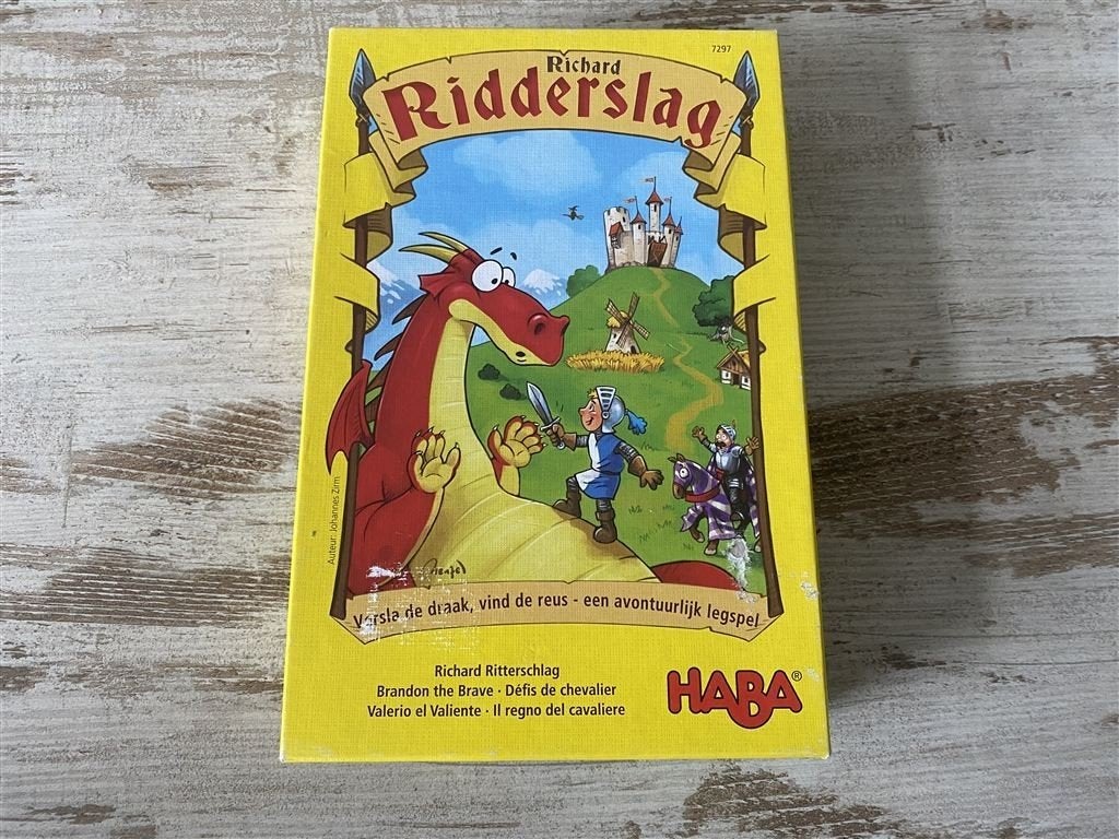 Ridderslag Haba [s336], Hobby en Vrije tijd, Gezelschapsspellen | Bordspellen, Verzenden, Zo goed als nieuw