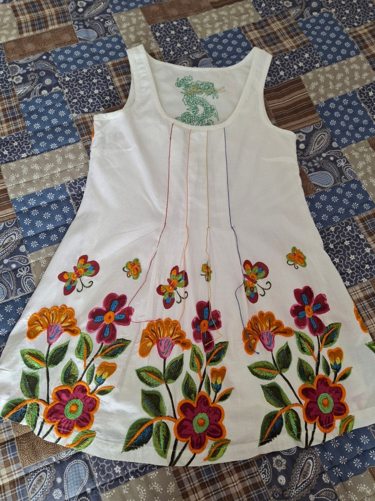 Desigual mouwloze top met borduursels - Nieuw-Maat S, Kleding | Dames, Tops, Wit, Nieuw, Ophalen of Verzenden, Desigual