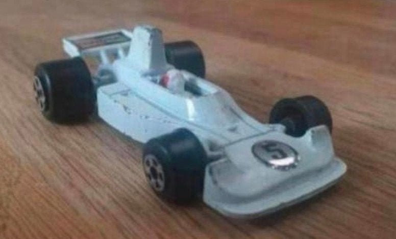 Winner Hesketh 308E Formule 1 nr. 7715 – Made in Hong Kong, Ophalen of Verzenden, Gebruikt, Auto