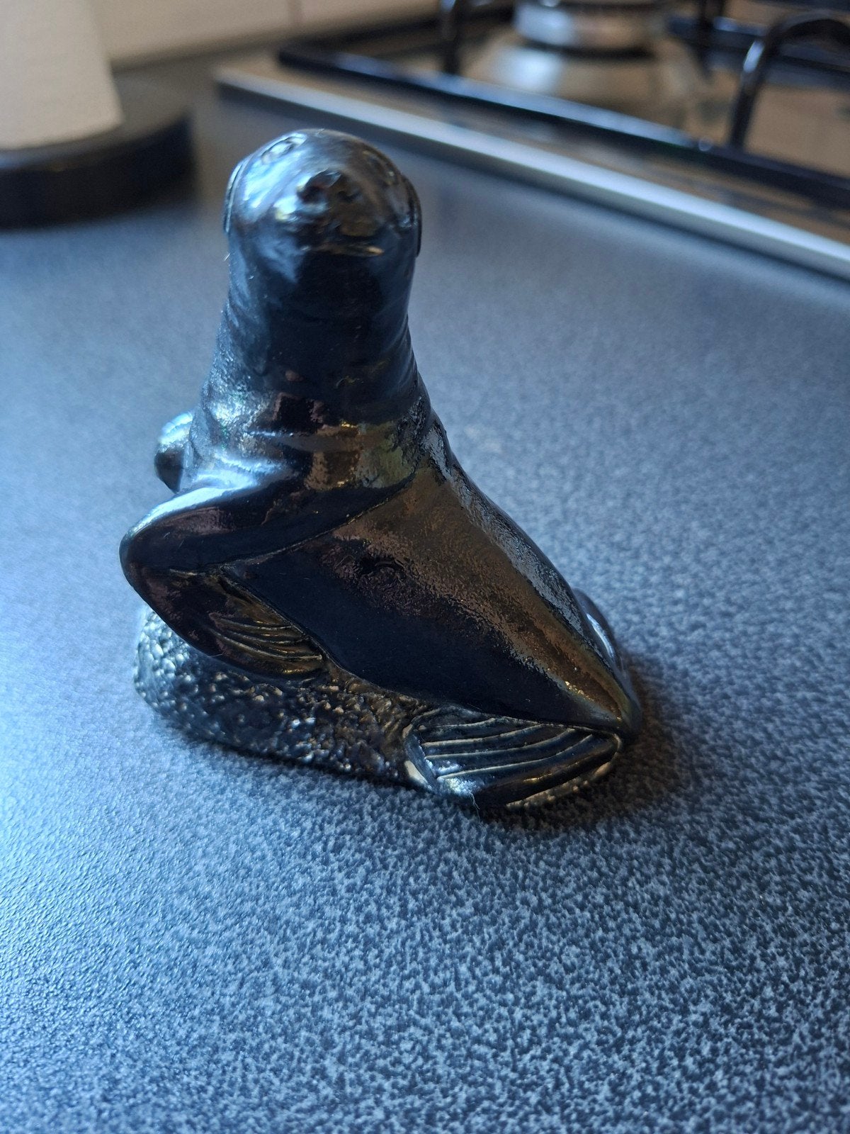 Prachtige speksteen zeehond - The Aardik Collection Canada, Ophalen of Verzenden, Gebruikt, Dier