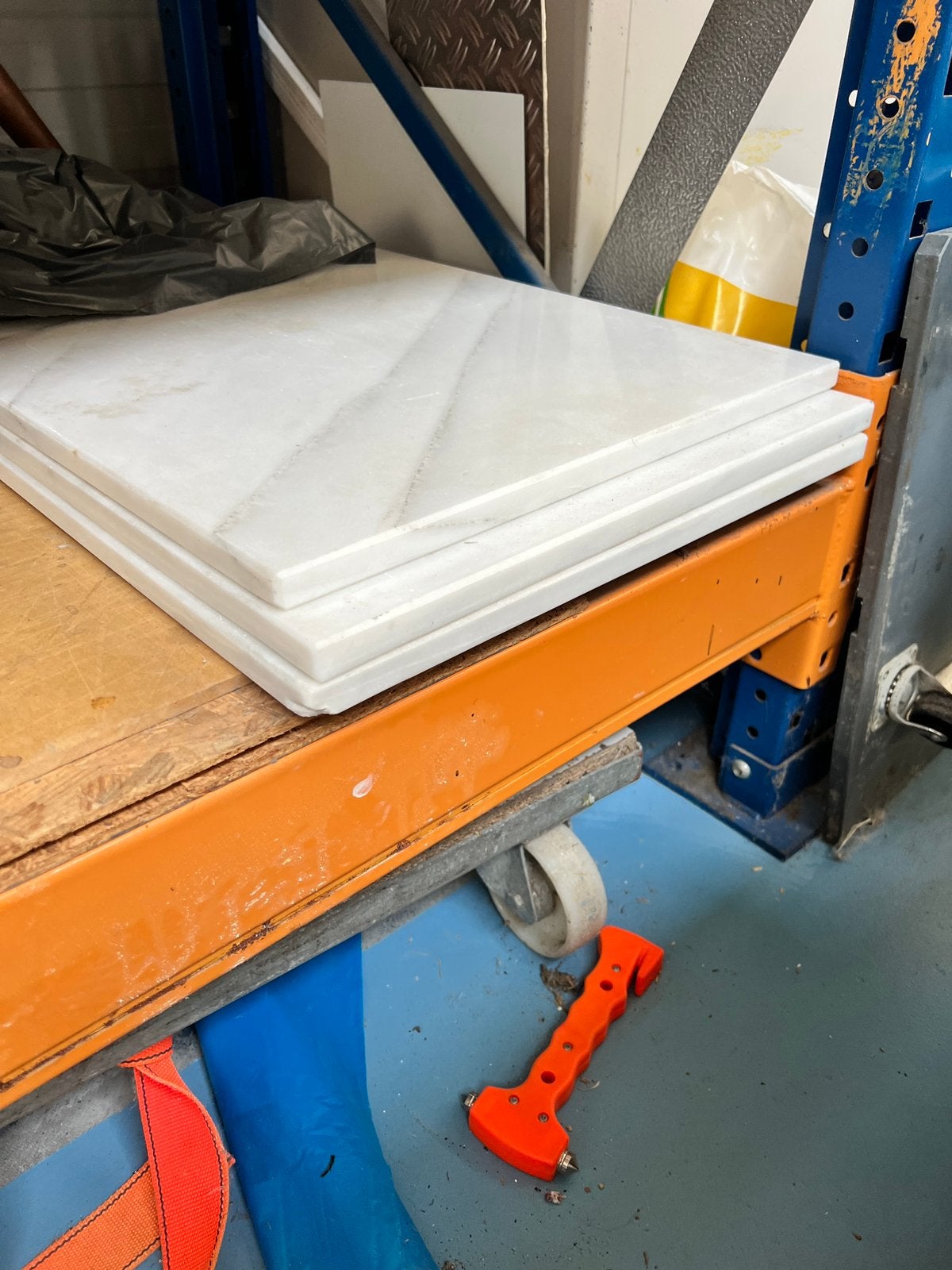 Marmer platen, Doe-het-zelf en Verbouw, Ophalen, Zo goed als nieuw