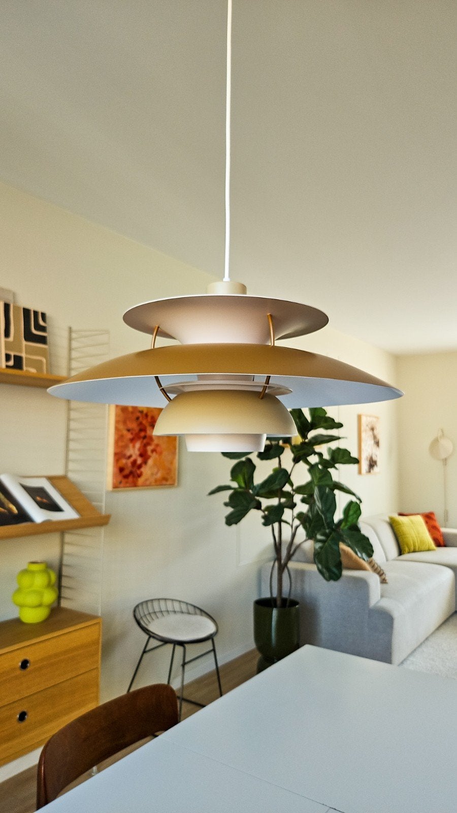 Vintage Louis Poulsen PH5 lamp te koop, Scandinavisch, Zo goed als nieuw, Metaal, E27 (groot)