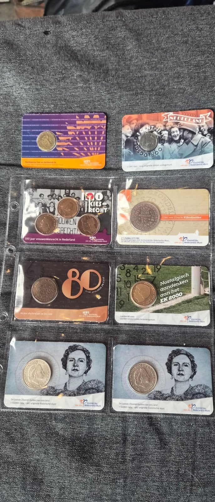 Diverse coincards  Nederlands, Setje, Koningin Beatrix, Zilver, Overige waardes